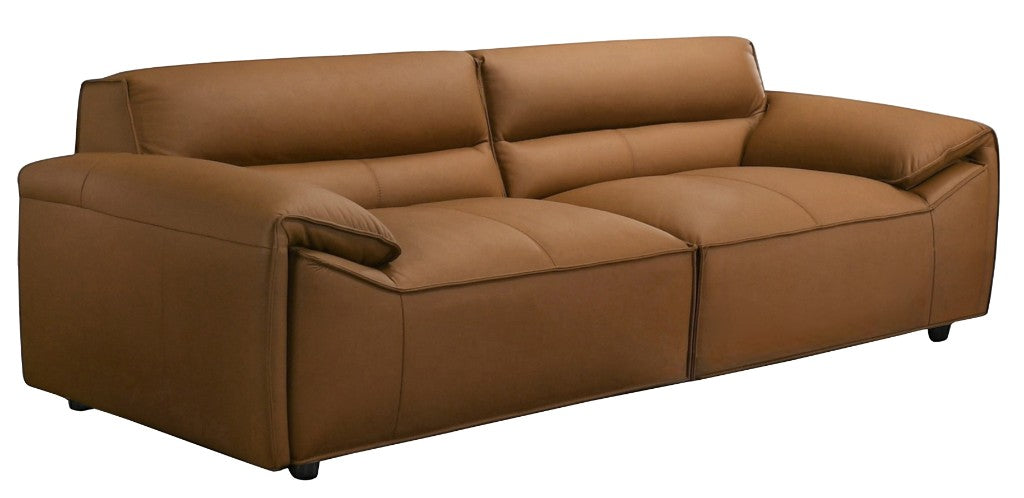 Zion Leather 3 Seater Sofa