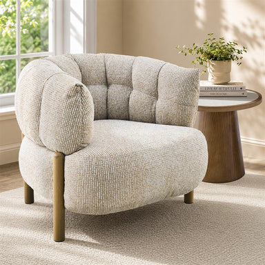 Mabry Sculpted Accent Chair - Champagne