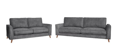 Alder Mid-Century 3 + 2 Seater Fabric Sofa Set