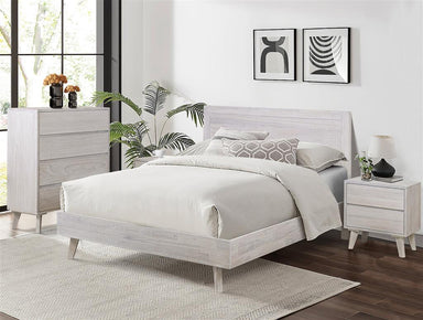 Paloma 4 Piece Queen Bedroom Suite - Brushed White