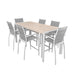 Torrens Outdoor 7 Piece Bar Setting 200cm - White