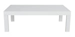 Delphi Outdoor Aluminium Slatted Coffee Table - White
