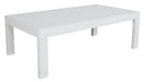Delphi Outdoor Aluminium Slatted Coffee Table - White