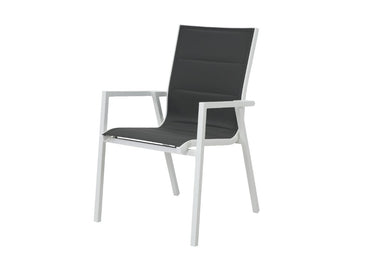 Delphi Outdoor Aluminium Dining Chair - White