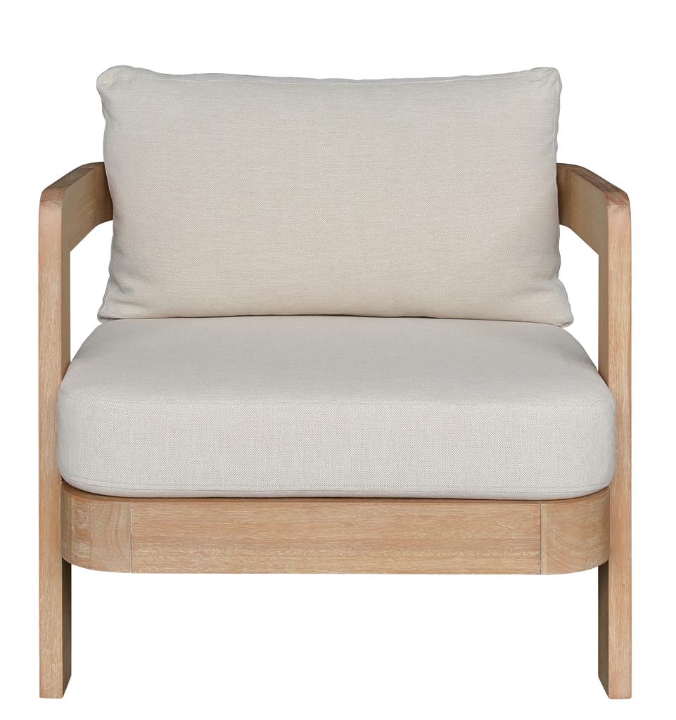 Calabria Outdoor Armchair - Cream/Light Smoke