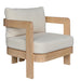 Calabria Outdoor Armchair - Cream/Light Smoke