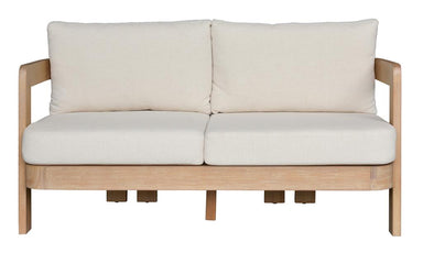 Calabria Outdoor 2 Seater Sofa - Cream/Light Smoke