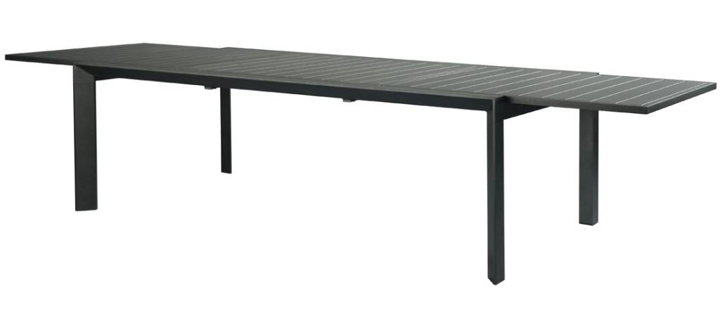 Icaria Outdoor Aluminium Extension Table - Charcoal