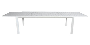 Icaria Outdoor Aluminium Extension Table - White