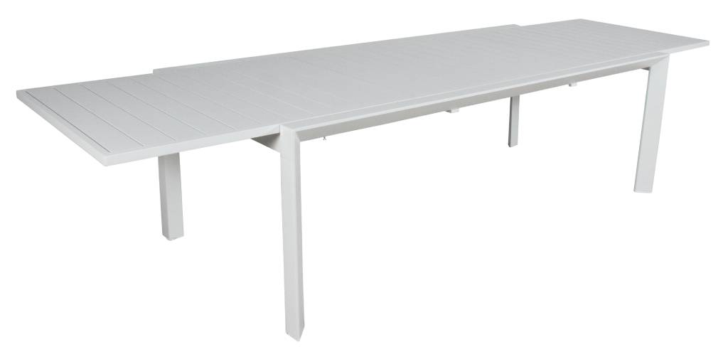 Icaria Outdoor Aluminium Extension Table - White