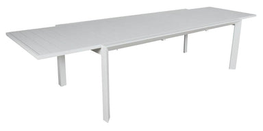 Icaria Outdoor Aluminium Extension Table - White