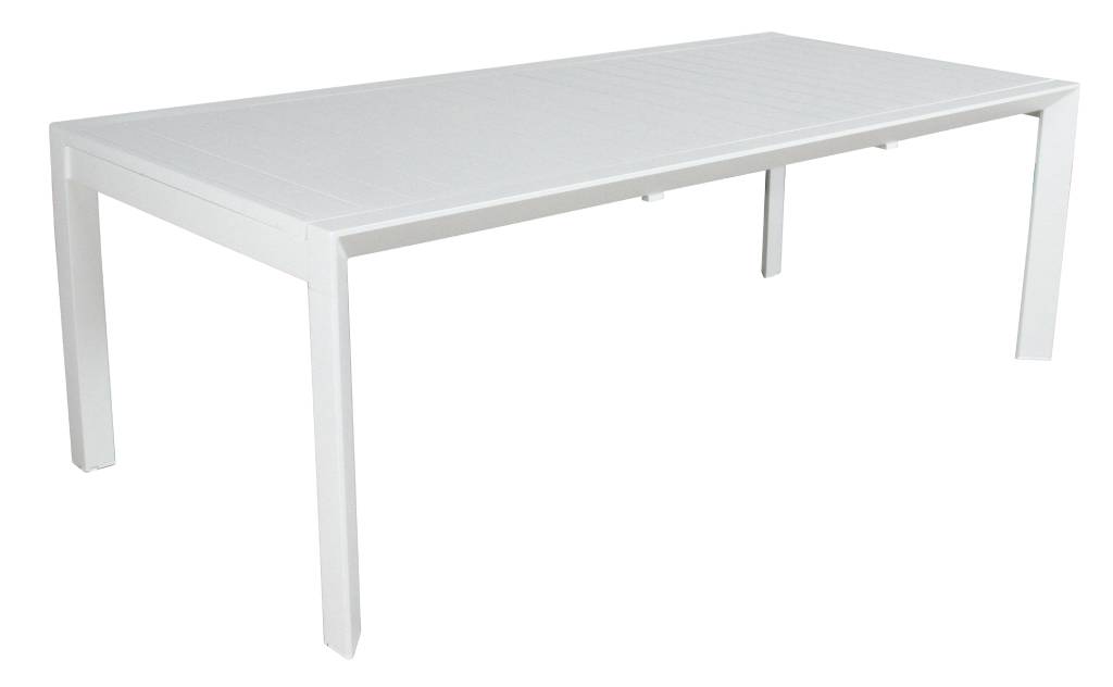Icaria Outdoor Aluminium Extension Table - White