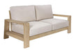 Kuhl 2 Seater Eucalyptus Timber Outdoor Sofa - White Wash