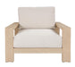 Marlo Outdoor Eucalyptus Armchair - White Wash