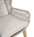 Kuhl Rope & Eucalyptus Timber Outdoor Dining Chair - White Wash