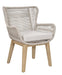 Kuhl Rope & Eucalyptus Timber Outdoor Dining Chair - White Wash