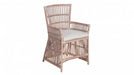 Rye Rattan Arm Chair - White Wash