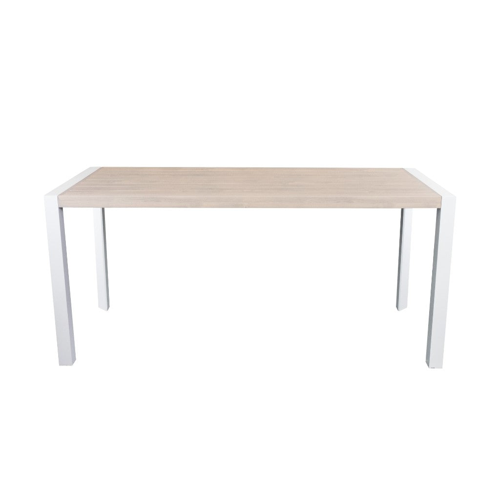Torrens Aluminium Outdoor Bar Table 200cm - White