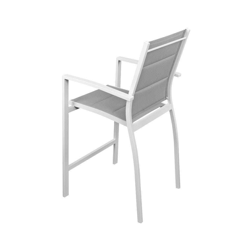 Torrens Outdoor Bar Chair - White/Grey