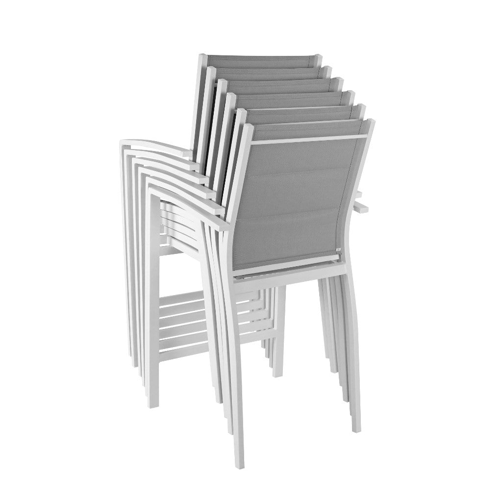Torrens Outdoor Bar Chair - White/Grey