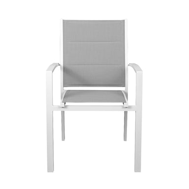 Torrens Outdoor Dining Chair - White/Grey