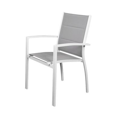 Torrens Outdoor Dining Chair - White/Grey