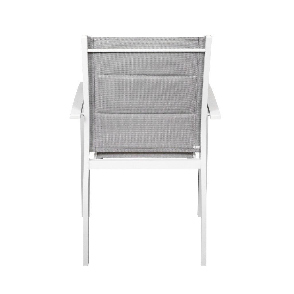 Torrens Outdoor Dining Chair - White/Grey