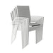 Torrens Outdoor Dining Chair - White/Grey