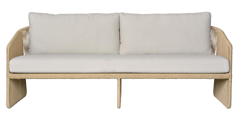 Murano Outdoor Wicker 3 Seater Sofa - Cream