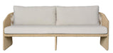 Murano Outdoor Wicker 3 Seater Sofa - Cream