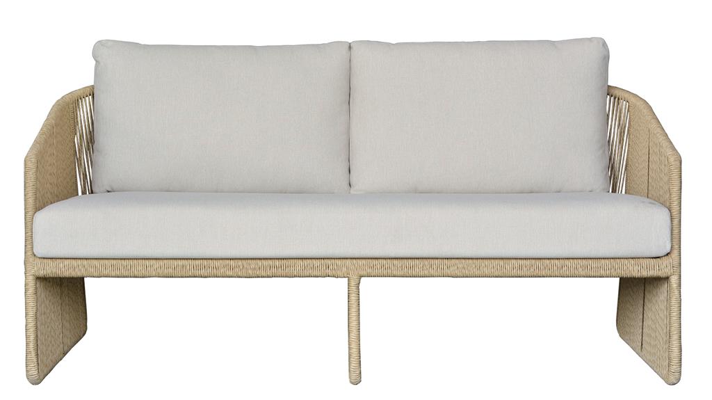 Murano Outdoor Wicker 2 Seater Sofa - Cream