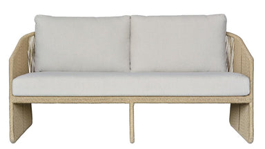 Murano Outdoor Wicker 2 Seater Sofa - Cream