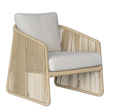 Murano Outdoor Wicker Armchair - Cream