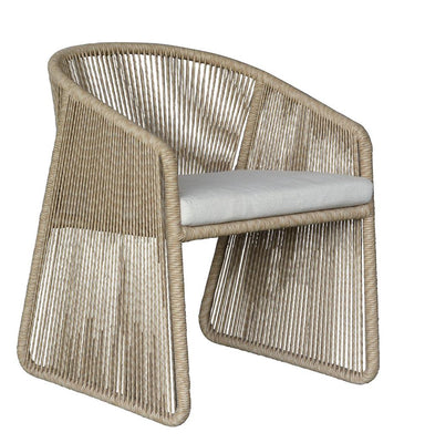 Murano Outdoor Wicker Dining Chair - Cream