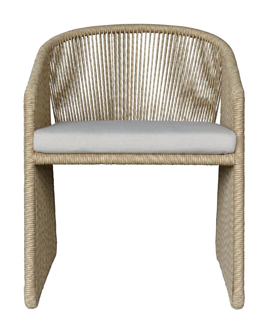 Murano Outdoor Wicker Dining Chair - Cream