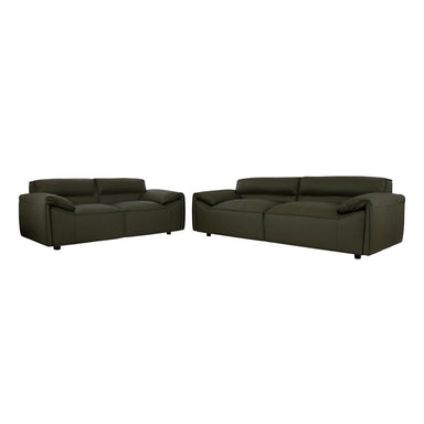 Zion Leather 3 + 2 Seater Sofa Set