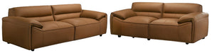 Zion Leather 3 + 2 Seater Sofa Set