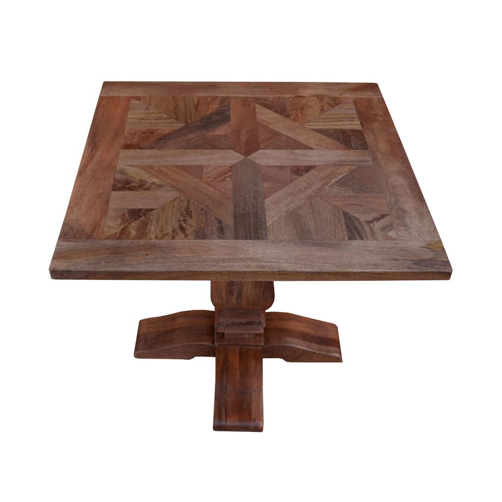 Hawthorn Parquetry Lamp Table - Oak