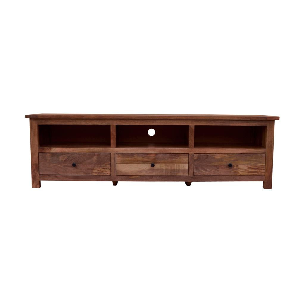 Hawthorn Parquetry 3 Drawer TV Unit - Oak
