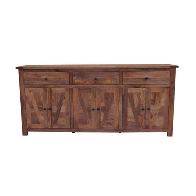 Hawthorn Parquetry 3 Drawer 6 Door Buffet - Oak