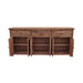 Hawthorn Parquetry 3 Drawer 6 Door Buffet - Oak