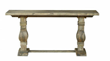 Omaha Console Table - Distressed Black