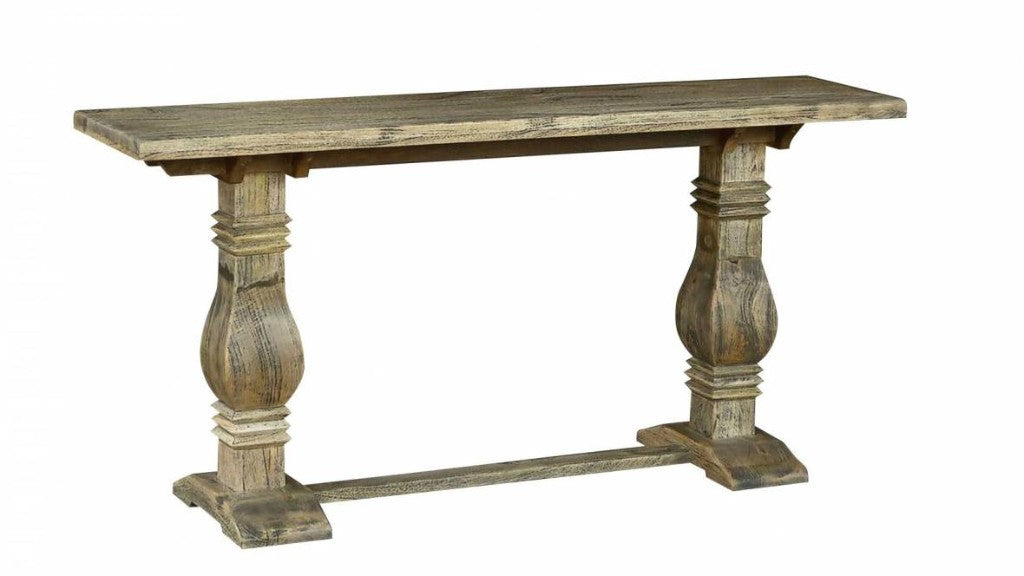 Omaha Console Table - Distressed Black