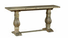 Omaha Console Table - Distressed Black