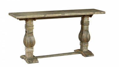 Omaha Console Table - Distressed Black