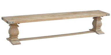 Abilene Mango Wood Bench 230cm - Honey Wash