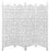 Room Divider Elephant Design Screen - White