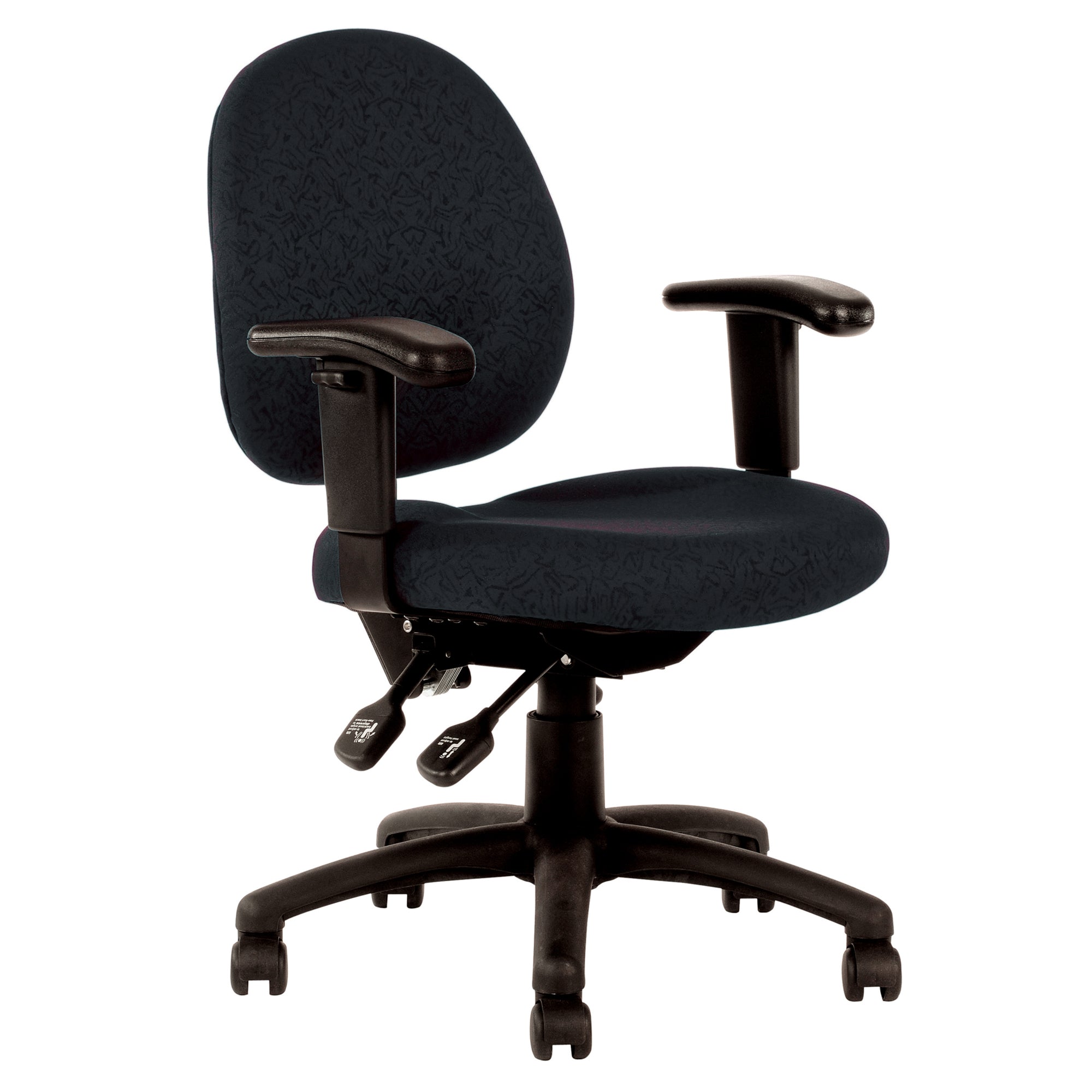 Lincoln Task Chair with Arms - Black