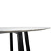 1.15m Round Marble Dining Table - Black Base - image 5