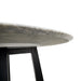 1.15m Round Marble Dining Table - Black Base - image 6